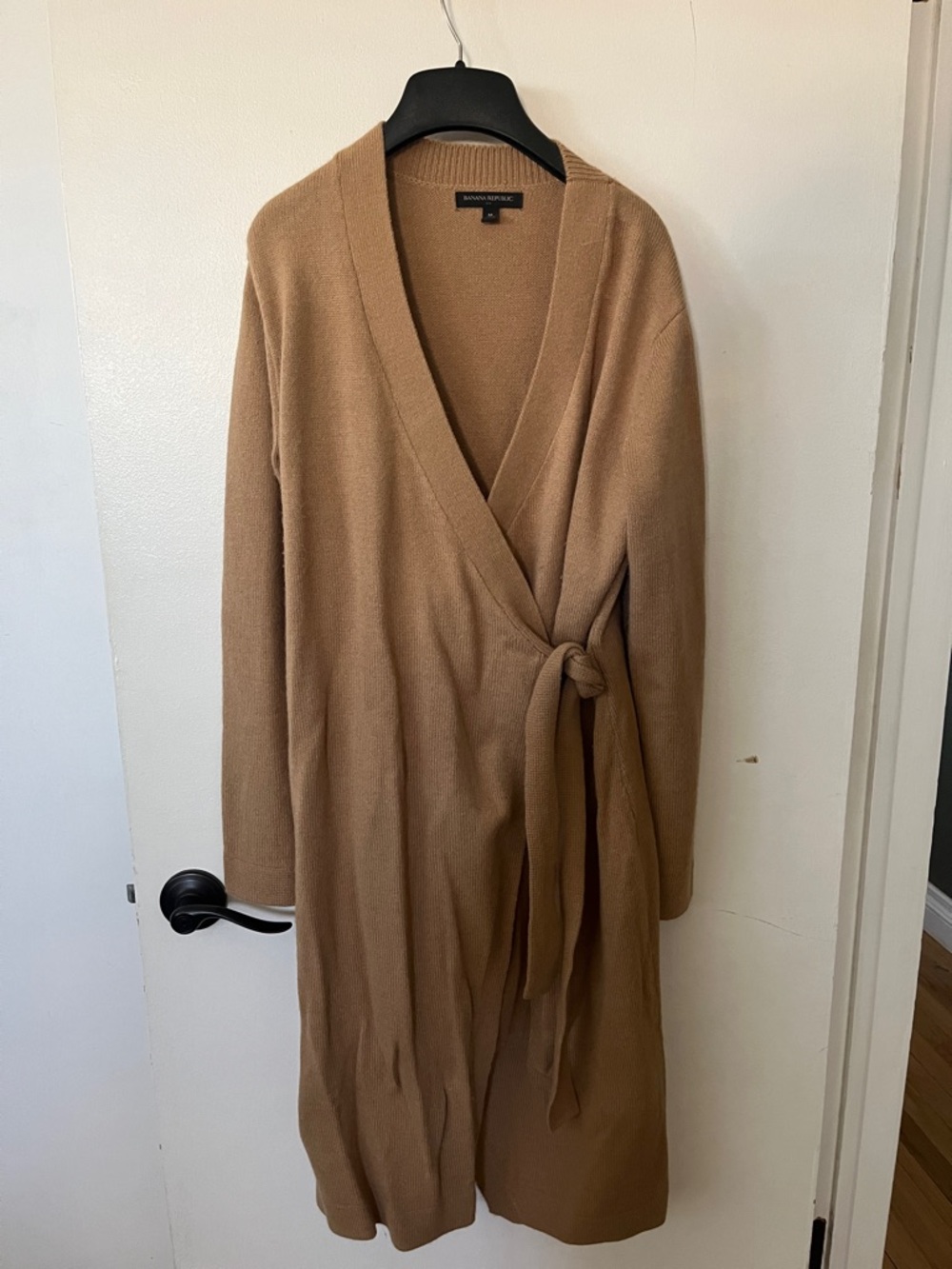 Banana Republic Camel Wrap Sweater Dress